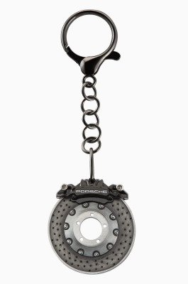 Брелок для ключей Porsche Brake-disc Keyring, black / silver