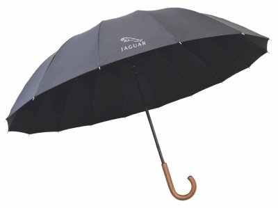 Большой зонт-трость Jaguar Stick Umbrella, Wooden Handle, Black