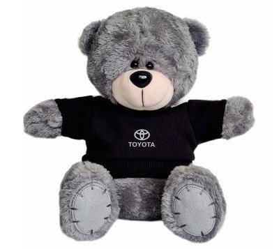 Мягкая игрушка медвежонок Toyota Plush Toy Teddy Bear, Grey/Black