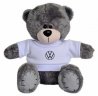Мягкая игрушка медвежонок Volkswagen Plush Toy Teddy Bear, Grey/White