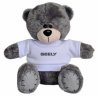 Плюшевый медведь Geely Plush Toy Bear, Grey/White