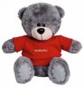 Мягкая игрушка медвежонок Subaru Plush Toy Teddy Bear, Grey/Red