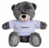 Плюшевый мишка Nissan Plush Toy Teddy Bear, Grey/White