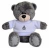 Плюшевый мишка Mitsubishi Plush Toy Teddy Bear, Grey/White