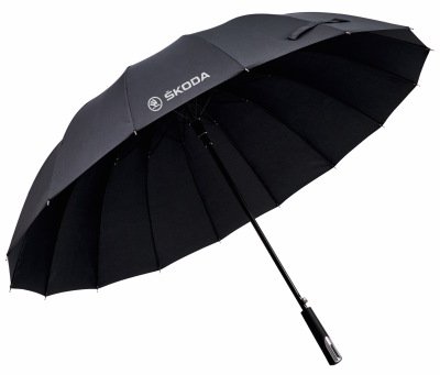 Большой зонт-трость Skoda Stick Umbrella, Black SM