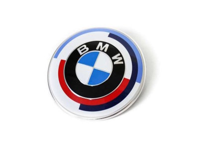 Юбилейная эмблема на капот и крышку багажника BMW Emblem 50 years of BMW M, V5
