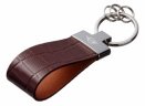 Кожаный брелок MINI Premium Leather Keychain, Metall/Leather, Brown