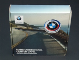 Набор из 4-х юбилейных крышек ступицы BMW Anniversary Wheel Center Cap, 50 years of BMW M, артикул 36125A57484
