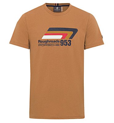 Футболка унисекс Porsche T-shirt - Roughroads Collection, Camel
