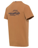 Футболка унисекс Porsche T-shirt - Roughroads Collection, Camel, артикул WAP1610XS0PRRD