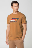 Футболка унисекс Porsche T-shirt - Roughroads Collection, Camel, артикул WAP1610XS0PRRD