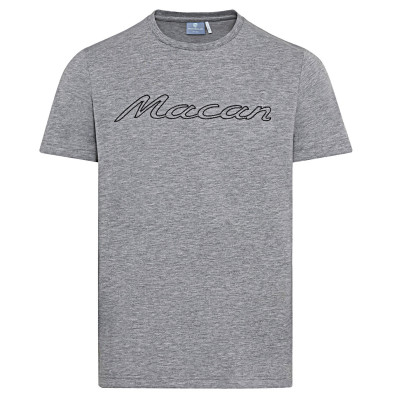 Футболка унисекс Porsche Macan T-shirt - Essential Collection, Grey