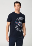 Мужская футболка Porsche T-shirt - Martini Racing, Men, Dark Blue, артикул WAP5520XS0P0MR