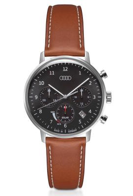 Наручные часы хронограф Audi Chronograph solar-powered, grey/brown