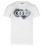 Мужская футболка Audi T-Shirt Rings, men, white/grey