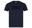 Мужская футболка Audi T-Shirt Rings, men, dark blue