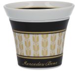 Набор керамических чашек для эспрессо Mercedes-Benz Espresso cups, 90ml, White/Black/Gold, артикул B66042028