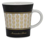 Набор керамических кружек для кофе Mercedes-Benz Coffe Mug, 300ml, White/Black/Gold, артикул B66042027