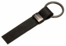 Кожаный брелок EXEED Logo Keychain, Metall/Leather Saffiano, Black/Silver