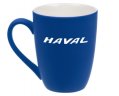 Фарфоровая кружка Haval Logo Mug, Soft-touch, 360ml, Blue/White