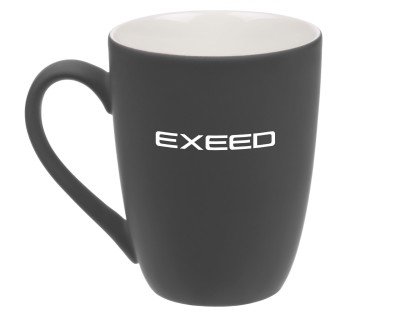 Фарфоровая кружка EXEED Logo Mug, Soft-touch, 360ml, Grey/White