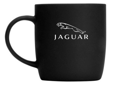 Фарфоровая кружка Jaguar Logo Mug, Soft-touch, 350ml, NM, Black/White