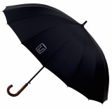 Большой зонт-трость TANK Stick Umbrella, Wooden Handle, Black, артикул FK180107WTK