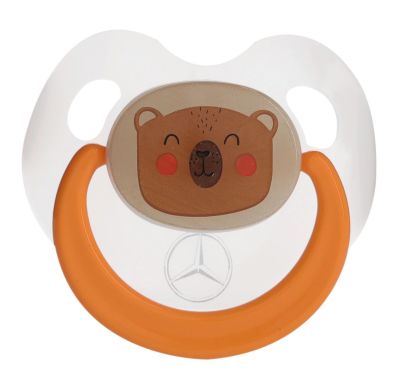 Соска Mercedes-Benz Pacifier, Forest, White/Orange