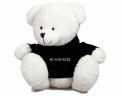 Мягкая игрушка медвежонок EXEED Plush Toy Teddy Bear, White/Black