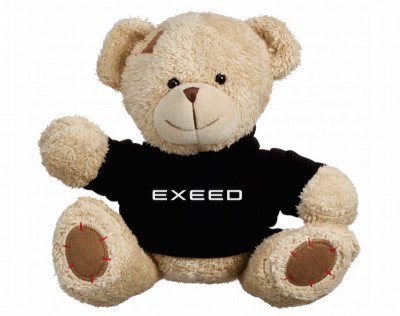 Мягкая игрушка медвежонок EXEED Plush Toy Teddy Bear, Beige/Black