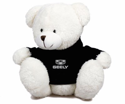 Мягкая игрушка медвежонок Geely Plush Toy Teddy Bear, White/Black