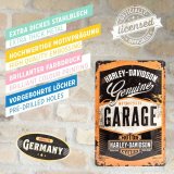 Металлическая пластина Harley-Davidson Garage, Tin Sign, 20x30, Nostalgic Art, артикул NA22238