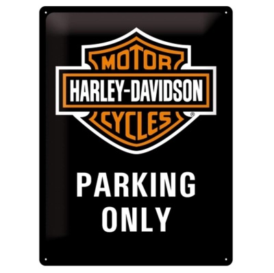 Металлическая пластина Harley-Davidson Parking Only, Tin Sign, 30x40, Nostalgic Art