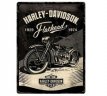 Металлическая пластина Harley-Davidson Flathead Black, Tin Sign, 30x40, Nostalgic Art