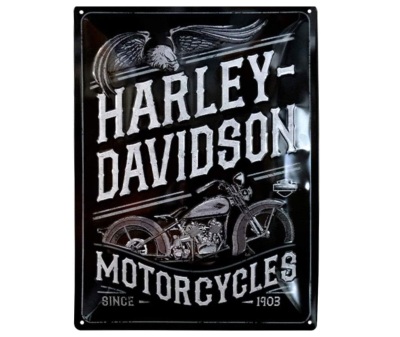 Металлическая пластина Harley-Davidson Motorcycles Eagle Retro, Tin Sign, 30x40, Nostalgic Art