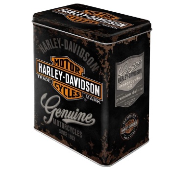Металлическая коробка Harley-Davidson Tin Box L, Nostalgic Art