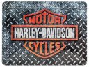 Металлическая пластина Harley-Davidson Diamond Plate, Tin Sign, 15x20, Nostalgic Art