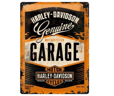 Металлическая пластина Harley-Davidson Garage, Tin Sign, 15x20, Nostalgic Art