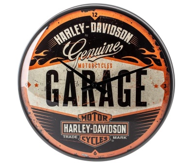Настенные часы Harley-Davidson Garage, Wall Clock, Nostalgic Art