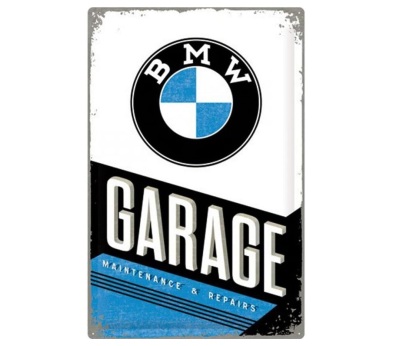 Металлическая пластина BMW Garage, Tin Sign, 40x60, Nostalgic Art