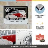Металлическая пластина Volkswagen Meet The Classics, Tin Sign, 30x40, Nostalgic Art, артикул NA23255