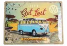 Металлическая пластина Volkswagen Let's Get Lost, Tin Sign, 30x40, Nostalgic Art