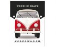 Магнит на холодильник Volkswagen Good In Shape, 6x8, Nostalgic Art