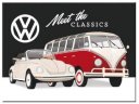 Магнит на холодильник Volkswagen Meet The Classics, 6x8, Nostalgic Art