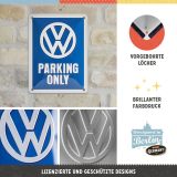 Металлическая пластина Volkswagen Parking Only, 15x20, Nostalgic Art, артикул NA26169