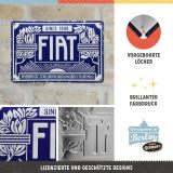 Металлическая пластина Fiat Logo Blue, Tin Sign, 20x30, Nostalgic Art, артикул NA22321
