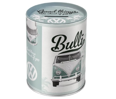 Копилка для мелочи Volkswagen Bully, Retro Money Box, Nostalgic Art