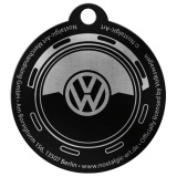 Стальной брелок Volkswagen Wheel, Round Keyring, Nostalgic Art, артикул NA48036