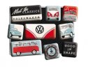 Набор магнитов на холодильник Volkswagen Meet The Classics, Fridge Magnets, Nostalgic Art
