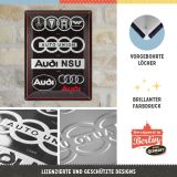 Металлическая пластина Audi Logo Evolution, Tin Sign, 30x40, Nostalgic Art, артикул NA23306